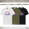 Fashion Designer Paint Drip Print magliette Uomo Donna Casual Streetwear T-shirt Girocollo Cotone Nero Bianco Arancione T-shirt sstt