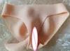 Forma piersiowa Fałszywa pochwa Majce bielizny Mężczyźni Penetrable Bokser Drive for Crossdresser Transgender Shemale Gaff Soft Tits 230701
