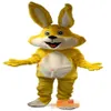 High-quality Real Pictures Deluxe Yellow rabbit Bugs Bunny mascot costume Cartoon Character Costume Adult Size 302A