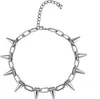 Spike Chokers pour femmes filles tour de cou Goth colliers hommes chaîne tour de cou collier Punk Streetwear fait à la main réglable Vintage Rivet bijoux