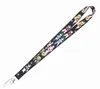 Liten grossist Japan Anime Sailor Moon Lanyard Neck band Klipp Black Stripe för bilnyckel ID -kort Mobiltelefon Badge Holder