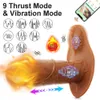 Massager App Control TROSTING Vibrator Realistic Dildo Bluetooth Heating Big Penis Trosor Vuxna varor för kvinnor