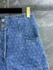 2023 Designer Summer Print Pattern Pantaloncini di jeans Pantaloni per donna Moda Vita alta Ladies Casual Pantaloncini larghi Street Wear