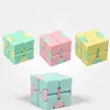 Magic Cubes Candy Color Fidget Puzzle Anti Decompression Toy Finger Hand Spinners Fun Toys For Adult Kids Adhd Stress Relief Gift