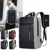 Torby laptopa Wodoodporna biznes plecak mężczyźni plecaki USB School School Duże dudy na tylne pakiet 230701