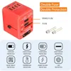 Power Cable Plug 2000W Universal Travel Converter Worldwide Charger Power Adapter With USB Ports 5.6A Smart Phone Fast Charging Conversion Plug 230701