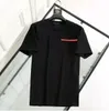 Projektant męskie koszulki z nadrukiem litery bawełniana koszula męska 2 kolory czarny biały luksusowy Top koszulka męska europejski rozmiar S-3XL teraz odzież