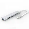 Compact USB Docking Station Lightweight Hub Adapter 5 In 1 Port Extension High-performance Type-C