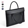 Briefcases Briefcase Bag For Laptop Marfino Woman Men PU Leather DoubleLayer Organizer Computer Interlayer Business Document Portfolio 230701