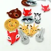 Wooden Buttons cute animal head mixed 2 holes for handmade Gift Box Scrapbook Craft Party Decoration DIY favor Sewing Accessories2517