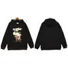 24ss mens rhude full zip up cotton jacket street fashion brand embroidery Rhude loose terry cardigan sweater lpm