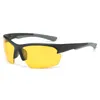 Klassieke rijder zonnebril anti-skidding half frame windbril met kwiklenzen