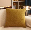 Almofada de luxo europeia/travesseiro decorativo doméstico cor sólida chenille fronha 45*45 cm almofada de sofá nórdica com núcleo de escritório em casa modelo de tecido quarto