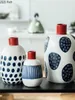 Vases Modern Japanese Ceramic Flower Vase Small Caliber Art Arrangement Living Room Bedroom Desktop Home Decoration Crafts 230701