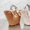 Designer Tassen Strozakken Strandtas Vrouwen Zomer Grote Capaciteit Tote Bags Geweldig voor op het strand Emmerzakken Letter Strap Wrap Handle Boodschappentassen Tote Bags Bamboo Style