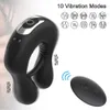 Massager Wireless Remote Control Vibrazione Anello di gallo Anello di Eiaculazione Eiaculazione Penis Uomini SECCHIO PER APPOSTAZIONE MERCI INDIUTTO 18