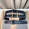 Ceinture de créateur de mode ceintures en cuir véritable de qualité supérieure 3.0cm noir blanc or argent boucle en acier dame robe ceintures avec boîte