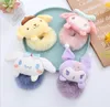 Kawaii Fashion Melody Cinnamoroll Plush Hairband Filles Élastique Bande De Cheveux Accessoires 4 couleurs