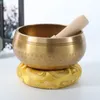 Piatti decorativi Nepal fatti a mano Tibet Buddha Ciotola sonora Yoga Meditazione Canto Ottone Carillon Artigianato Musicoterapia Canto tibetano 230701