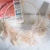 Flores secas Pampas Grass Grinalda Guirlanda Para Decoração De Casamento Boho Festa Em Casa DIY Pendurado Na Parede Porta Da Frente Sala De Estar Deco 230701