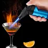 2 In 1 Jet Flame Accendino Doppio Fuoco Cucina Regolabile BBQ Butano No Gas Pistola per Saldatura Antivento Turbo Torcia Sigaretta Sigaro 4VZK