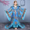 中国の妖精のコスチュームThe Tang Dynasty Ancient Hanfu Folk Dance Closes Trailing Royal Luxury Princess Dress Film TV Performance S314D