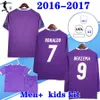 Kids Kit 2016 2017 2018 Real Madrids Soccer Jersey 16 17 18 BALE BENZEMA MODRIC Retro Football Shirts Vintage ISCO Maillot SERGIO RAMOS