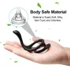 Silicone Dual Cock Ring Delay Ejaculation Penis Semen Lock Anal Stimulate for Couples Adult Goods 18