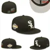 2023 herrar baseball monterade hattar klassiska svart färg hiphop chicago mästare sport full stängd design kepsar chapeau 1995 hjärtserie ""