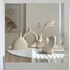 Objetos decorativos Estatuetas Vaso de cerâmica nórdico simples Sala de estar Mesa de trabalho Decoração para casa Vitrine Arranjo de flores Arte 230701