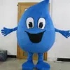 2019 Factory Water Drop Mascot Adult Size Costumes Fancy Dress Christmas for Halloween Party Event259Z