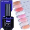 Faux Ongles ELL LOUREL Milky White Builder Nail Gel for Extension In A Bottle 15ML Nude Pink Clear Poly Hard Gel Vernis à Ongles UV Nails Art 230701