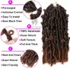 Perucas de cabelo humano ALORORO Sintético Locs Crochet Cabelo Natural Encaracolado Dreadlocks Cabelo Preto Marrom Escuro Macio Faux Locs Crochet Tranças Para Mulheres 230701