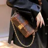 Папильон туловище топ маленький мешок с мешками кросс -кузова женщина женская цепная сумка для плеча цилиндрическая подлинная кожа