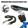 Serrature per bici Lucchetto per bicicletta MTB Sicurezza stradale Antifurto Catena di sicurezza per ciclismo all'aperto con 2 chiavi Accessori per moto 230701