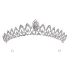 Europe and America Headpieces Crystal Jewelry Tiara Crown Alloy Rhinestone Bride Small Crown Headband Wedding Headdress