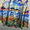2 Мужские повседневные рубашки Роскошный цветочный принт для мужчин Осень Длинный рукав Slim Asual Shirt Business Social Вечернее платье Топы Street Party Tux # 501