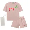 Spot goods Kids Clothing Sets Boys Girls Tracksuits Suit Letters Print 2pcs Designer T shirt short pants Suits Chidlren Casual Sport Clothes 90-160