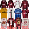 90 91 Koszulki retro koszulki piłkarskie 95 96 97 GULLIT 01 02 03 12 14 15 MALDINI VAN BASTEN Piłka nożna Kaka Izaghi 06 07 Pirlo Shevchenko Baggio AC Milans koszulka