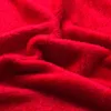 Blankets Red Flannel Blanket Soft Throw On Sofa Bed Plane Travel Plaids Adult Home Textile Solid Color Blanket43 230701