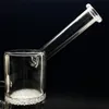 Clear and smooth borosilicate glass hookah with 1 frit tray perc 6.6" GB-215-S