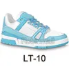 Good Quality L BRAND Trainer Low Men Running Shoes Designer Monogram Denim Blue Trainers Luxury Runner Women Sneakers 1A9JGB 1A9JG3 1A9JGJ 1A9JG9 1A9JGZ 1A9JGU