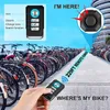Bike Locks Anti Theft Alarm Motorcycle System Electric Bicycle For Remote Control 110db 700mah Waterproof USB Charging 230701