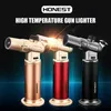 Pistola HONEST 1300C Disparo Duplo Simples Comutável Bloqueio Fixo Tamanho de Chama Ajustável Gadget de Isqueiro NTKI