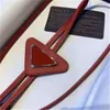 Design Luxury Leather Ties Boys Girls Inverted Triangle Tie Kids Adult Personality Neck Tie Fashion Accessory Children Gift