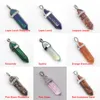 Objets décoratifs Figurines Pierre Naturelle Pendentif Guérison Cristal Point Colliers Quartz Pendule Colonne Reiki Chakra Pierres Précieuses 230701