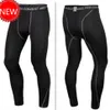 Moda 2017 Pro Tight Mens High Strech Chudy Athletic Swech Fitness Running Basketball Spods Leggings Compression Combat Pants226t