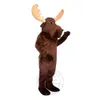 Costume de mascotte Super mignon Bull Moose déguisement de thème de costume de Noël