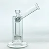 Glass Hookah Clear 흡연 건 매트릭스 사이드카 조류 케이지 PERC 필터 고품질 18mm 커넥터 GB-187