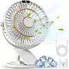 COZII Clip On Fan Ricaricabile, Mini Ventilatore da Scrivania USB Silenzioso con Display a LED a 5 Velocità - Potente Ventilatore da Tavolo Girevole a 720°, Piccolo Ventilatore Portatile 3 in 1 per Ufficio, Camera da Letto, Studio